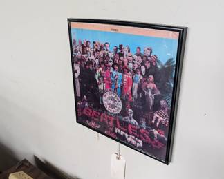 Framed Beatles Album Cover