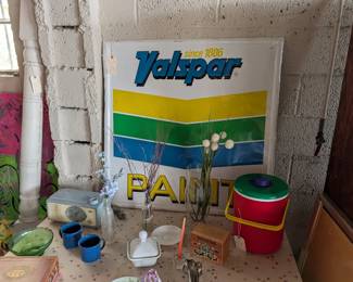 Metal Valspar Paint Sign