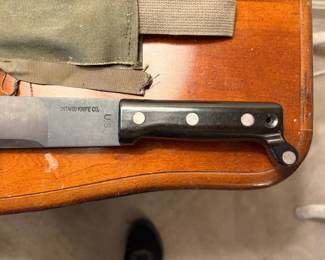 Machete by Ontario knife company- US Stamped Canvas Scabbard