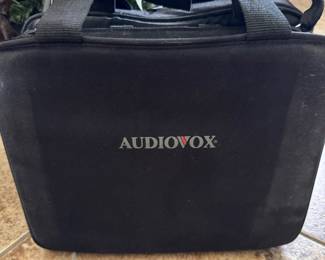Portable car dvd tv player with speakers and headphones