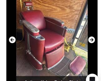 Antique Koken Barber Chair