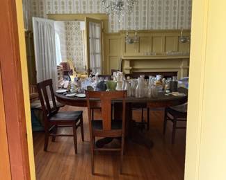glassware and tables and chairs