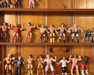 Vintage WWF action figures wrestling figures