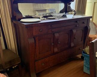 buffet cabinet with mirror
