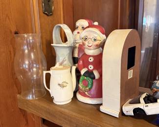 holiday, christmas, tea pots, hurricane lamps