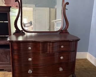 antique victorian style dresser with mirror