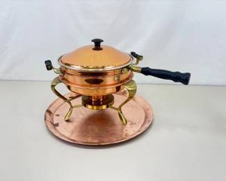 Vintage Copper Double Boiler Set