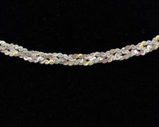 .925 Sterling Silver Dual Strand Necklace