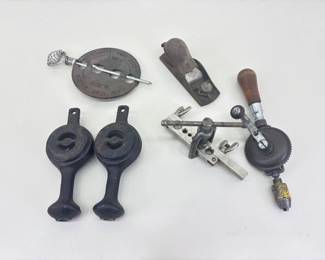 Lot of Misc Antique etc Metal Tools and Stove Parts