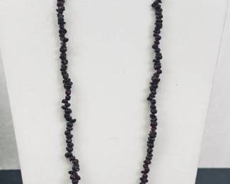 LONG Strand of Semi-Polished Raw Garnets