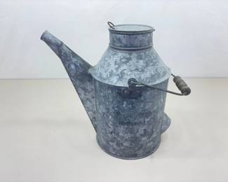 Vintage Northern Pacific Railroad Galvanized 5 Gallon Oil Can