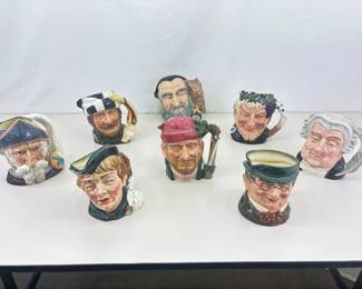 Lot of 8 LARGE 7.5" etc. Royal Doulton Mugs