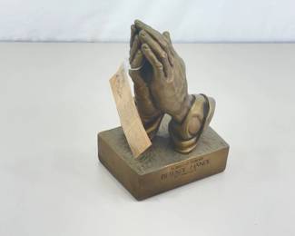 1960's Brower Albrecht Dürer's Betende Hände Chalkware Praying Hands