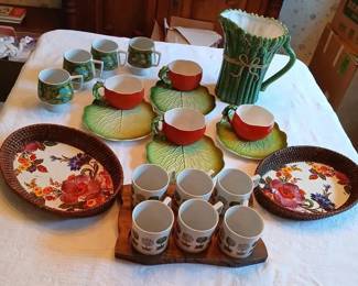 Mackenzie Childs, Holt Howard Lettuce,Tomato Plates