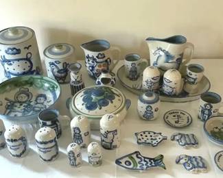 M.A. Hadley Folk Farm Theme Pottery Lot