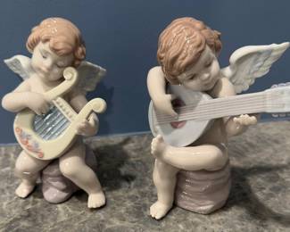 "Adagio" And “Allegro” Lladro musicians Both pieces were beautifully designed and sculpted by Miguel Angel Santaeulalia. This set was officially issued in 1999 and retired a few years later in 2004.
