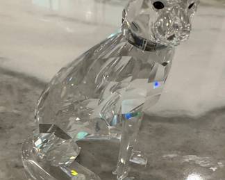 This elegant figurine is the Swarovski Crystal Cheetah Designed by Michael Stamey, it was originally introduced in 1994 and officially retired a decade later in 2004