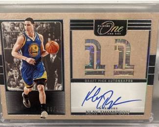 2024-25 Klay Thompson 06/11 Panini One & One Rookie Auto - Draft Pick Autographs TRUE rookie-year (2011–12)