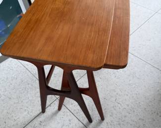 Set of teak MCM nesting tables