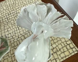 Vintage 1960s Heidenreich Rosenthal dove - one of a pair  