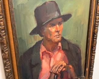 Portrait by listed artist Patricia LeGrande wife of SERGEI BONGART