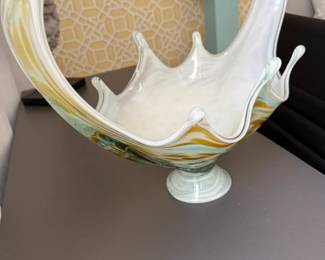 Massive Murano hand made glass bowl