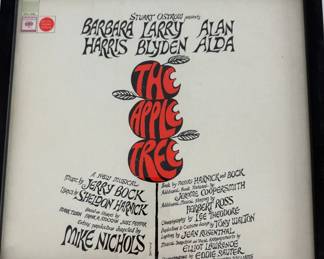Series of  MidCentury vintage framed records of Broadway shows