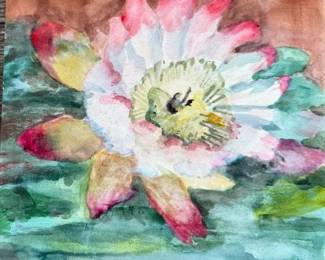 Moden oil painting of flowers