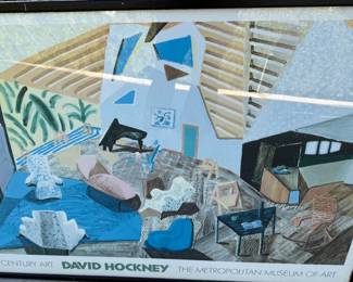 David Hockney framed Museum Poster