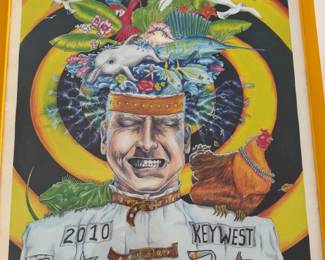 2010 funky Key West Festival poster 