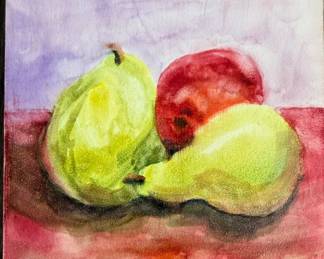 Moden oil painting of fruit