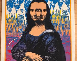 MINT/SIGNED/DOODLED Verve 1998 EMEK Auburn Hills MONA LISA Silkscreen Poster