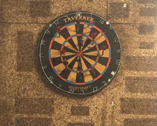 Dart Board with Cork Board for your cave.