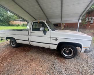 1984 Chevy Silverado C10, New Rebuilt Engine with just over 6,000 mi. V8 5.0L, 305C. Documentation available. Runs well. Was this gent's everyday driver. See body detail. All components work. Includes truck box. Title on Hand. Proper bill of sale will be provided. Asking $7,500.00 Preview/Presale available by appointment.