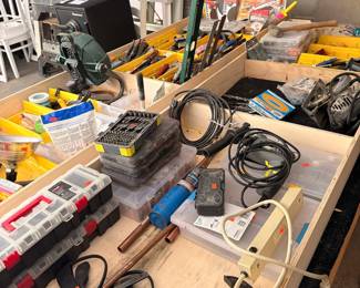 Assorted Tools and Hardware Collection