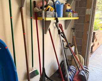 Assorted Garden and Snow Tools