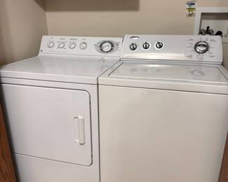 GE Top Load Washer and Electric Dryer Set