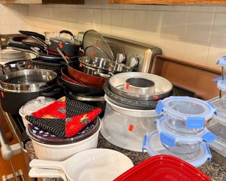Assorted Cookware and Food Storage Set