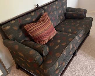 Vintage Pennsylvania House circus fabric sofa