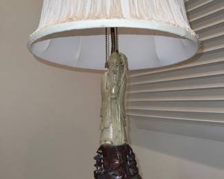 Antique figural table lamp