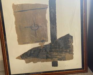 Abstract mixed-media art