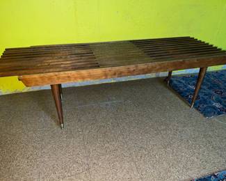 Teak split Rail bench