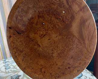 Hand-turned burl oak bowl 