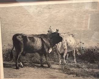 William Merrit Chase, “Two Cows”