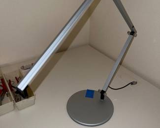 Silver Koncept Tech Z-Bar LED desk lamp with adjustable arm