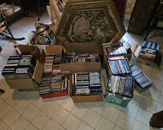 Collection of DVD's and CD's