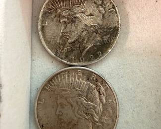 1922 Peace Dollars