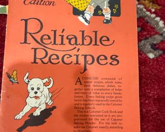 Vintage Ephemera Cookbook Calumet Baking Powder