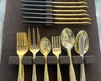 Gold flatware 