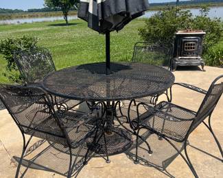 Wrought iron patio set 